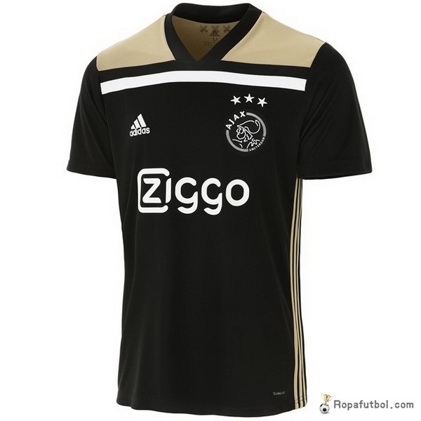 Camiseta Ajax Replica Segunda Ropa 2018/19 Negro